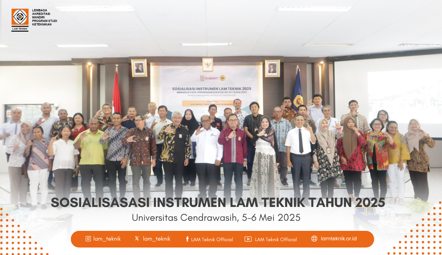 Sosialisasi Instrumen Akreditasi Baru LAM Teknik 2025 Digelar di 26 Kota di Seluruh Indonesia