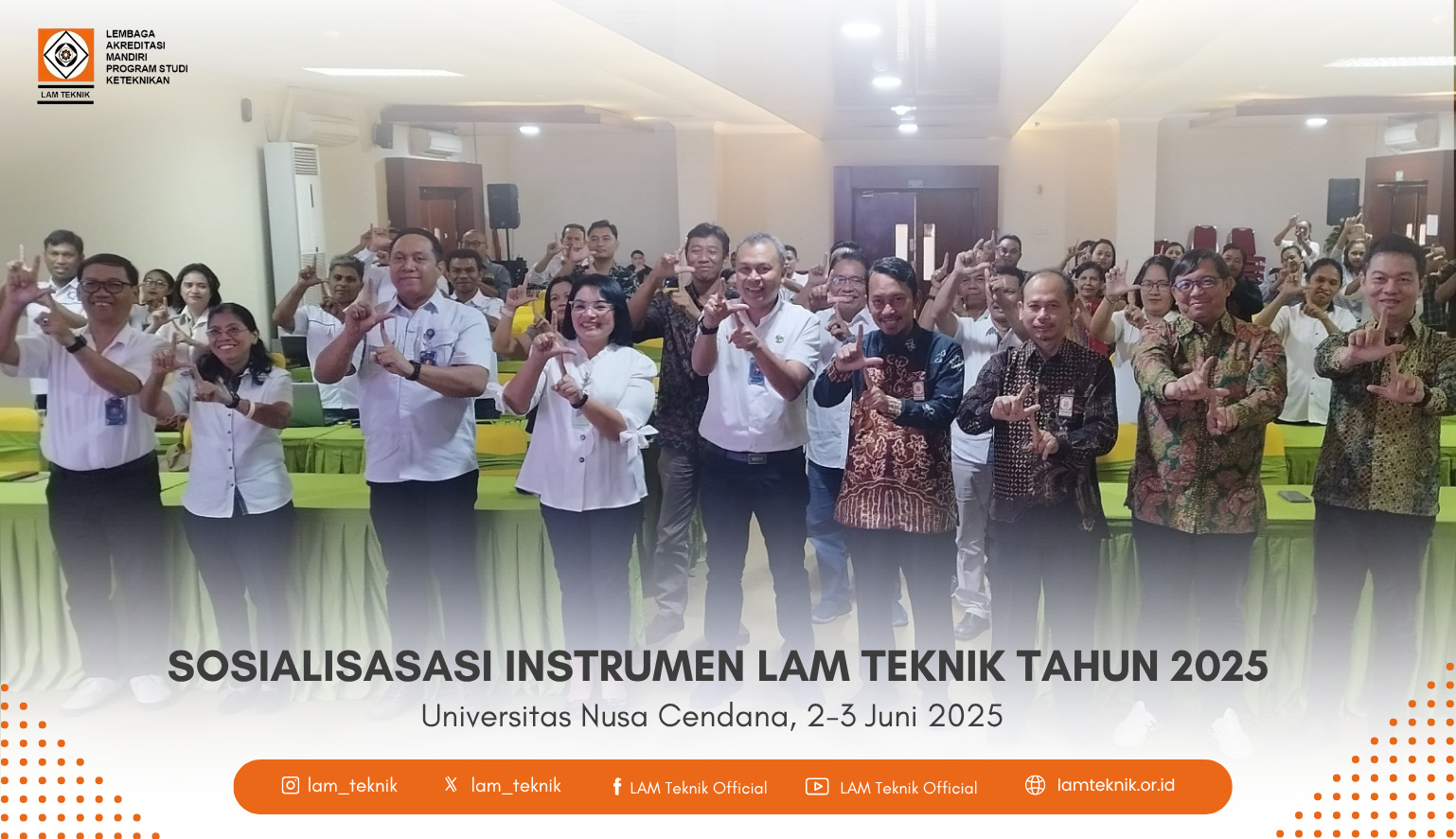 Sosialisasi Instrumen Akreditasi Baru LAM Teknik 2025 Digelar di 26 Kota di Seluruh Indonesia