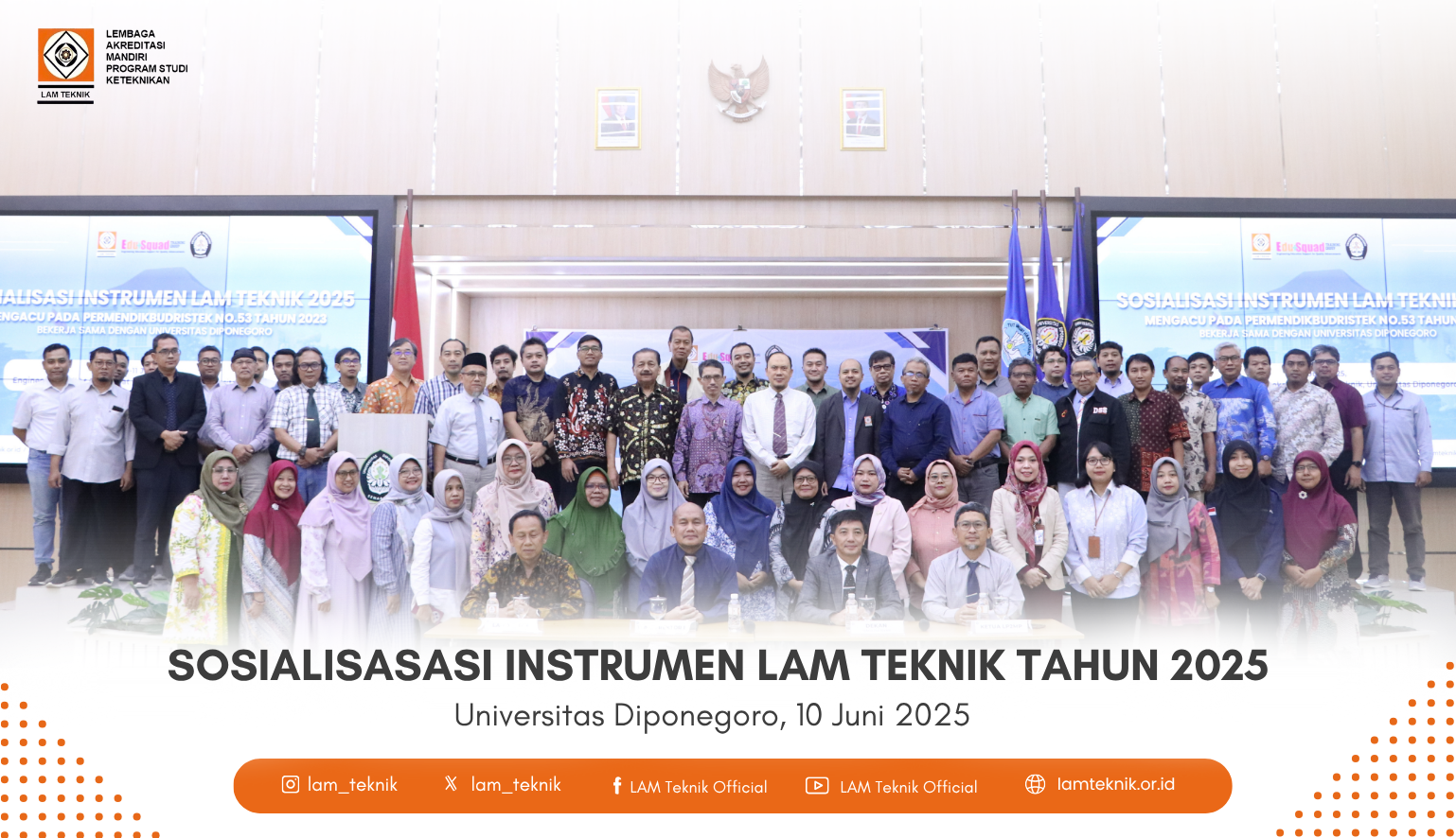 Sosialisasi Instrumen Akreditasi Baru LAM Teknik 2025 Digelar di 26 Kota di Seluruh Indonesia