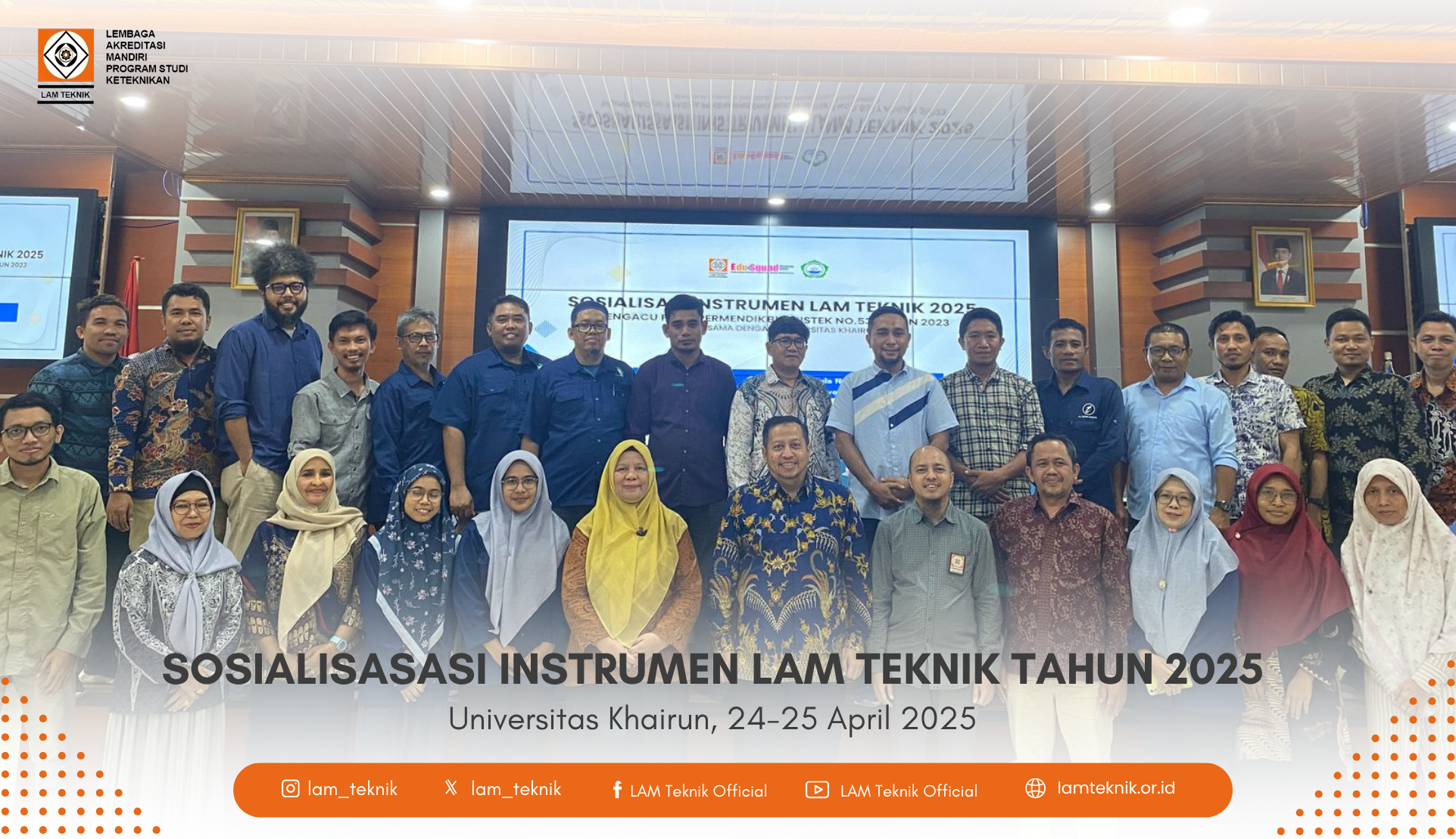 Sosialisasi Instrumen Akreditasi Baru LAM Teknik 2025 Digelar di 26 Kota di Seluruh Indonesia