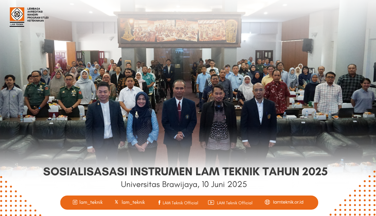 Sosialisasi Instrumen Akreditasi Baru LAM Teknik 2025 Digelar di 26 Kota di Seluruh Indonesia