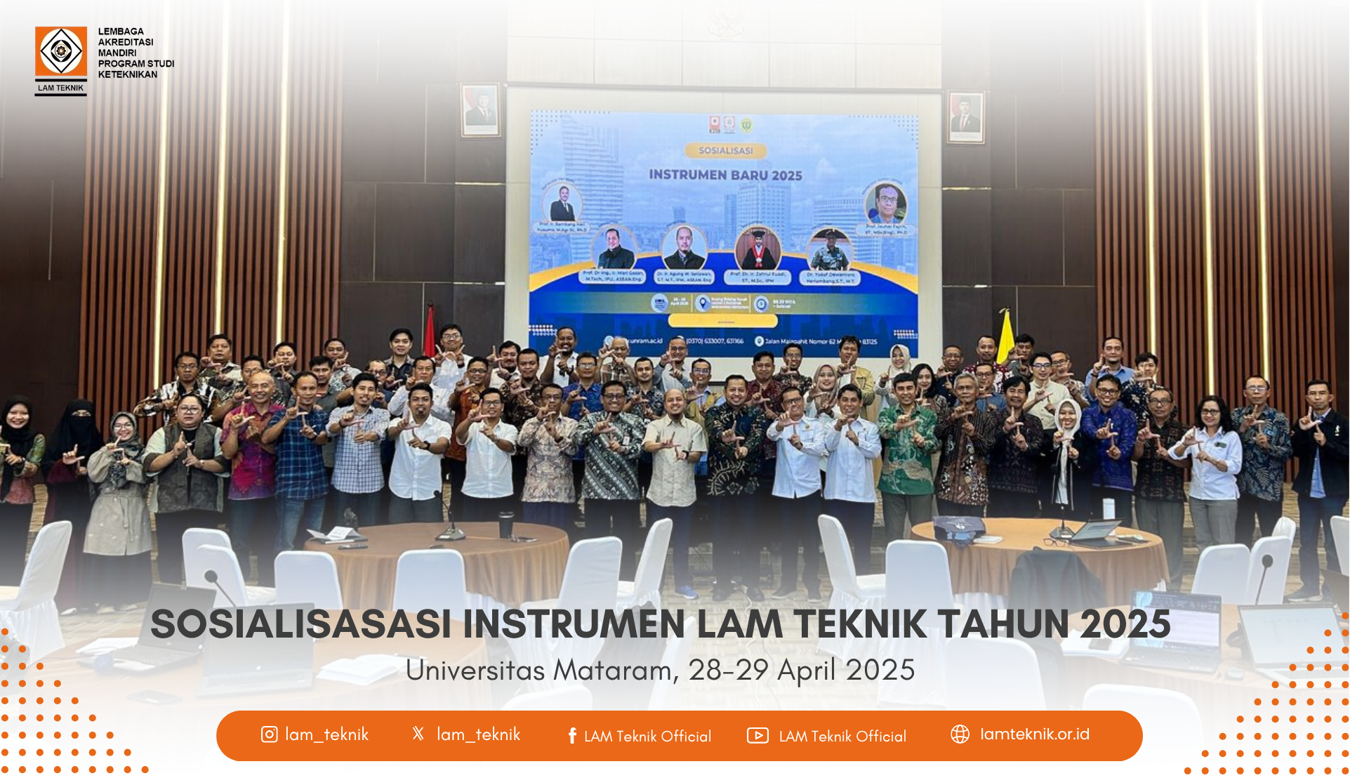 Sosialisasi Instrumen Akreditasi Baru LAM Teknik 2025 Digelar di 26 Kota di Seluruh Indonesia