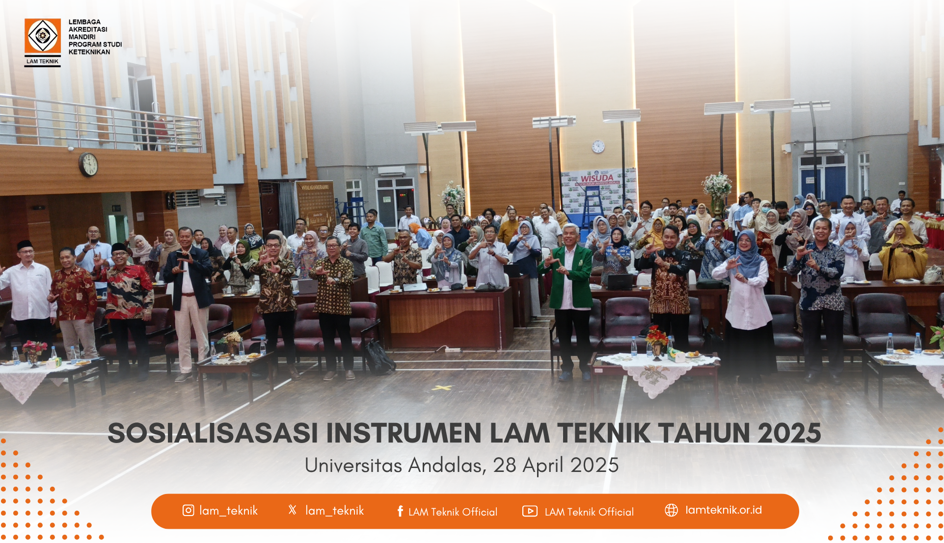 Sosialisasi Instrumen Akreditasi Baru LAM Teknik 2025 Digelar di 26 Kota di Seluruh Indonesia