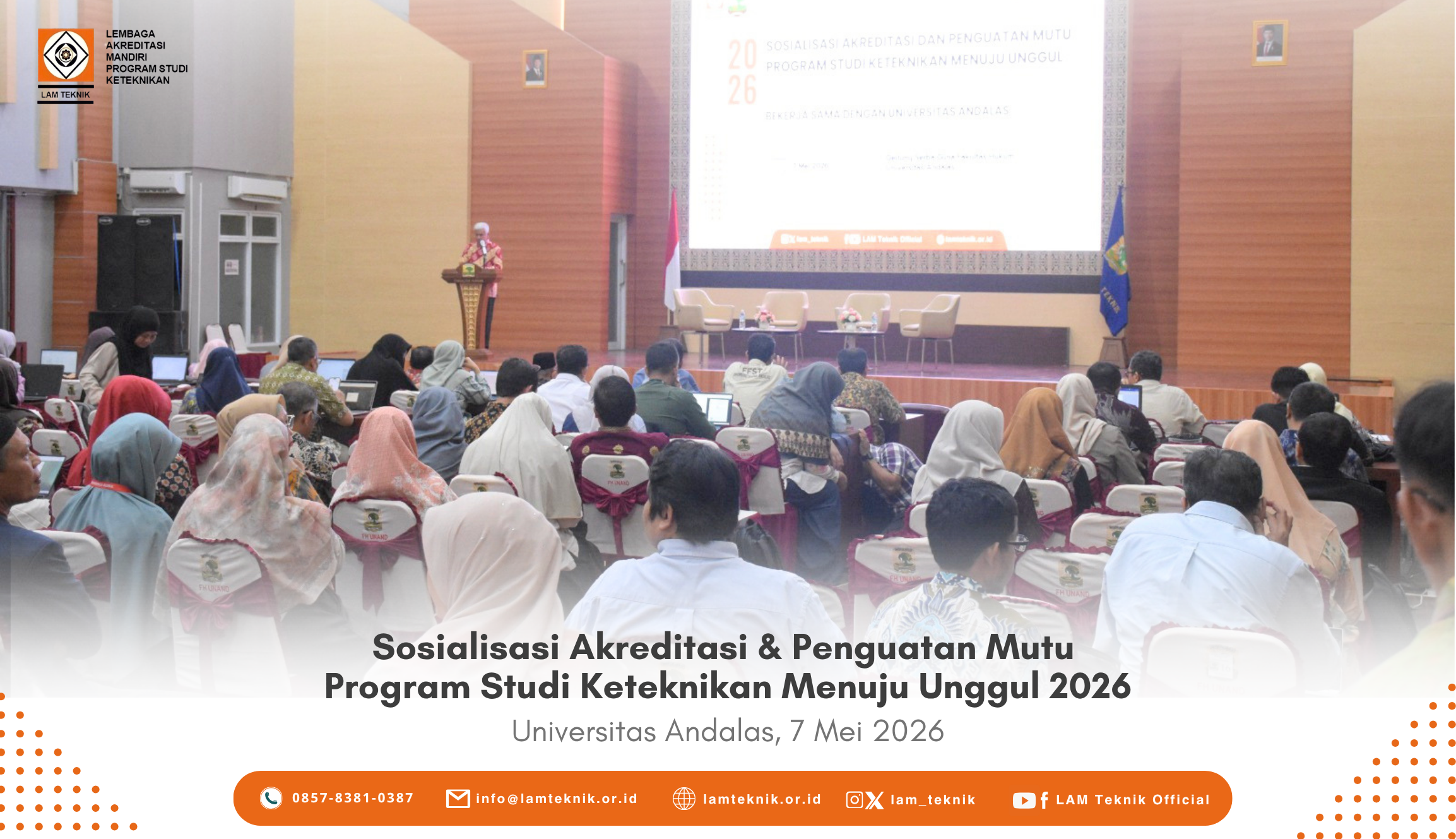 Pelaksanaan Sosialisasi Akreditasi dan Penguatan Mutu Program Studi Keteknikan Menuju Unggul tahun 2026 di 14 Kota Seluruh Indonesia